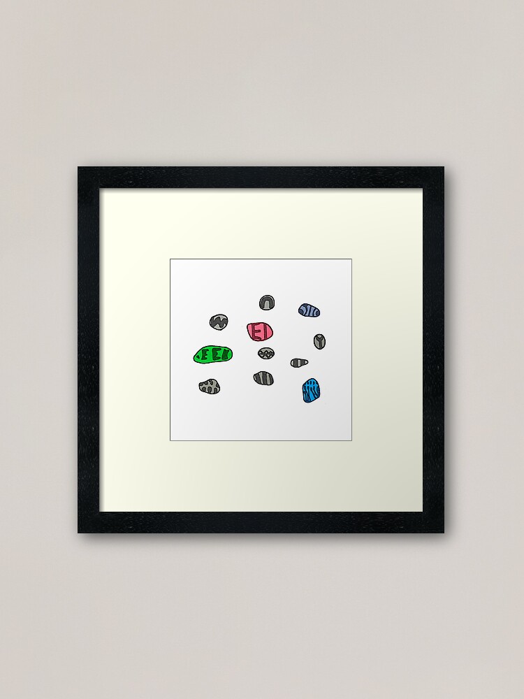 Alternate view of Rock art Framed Art Print