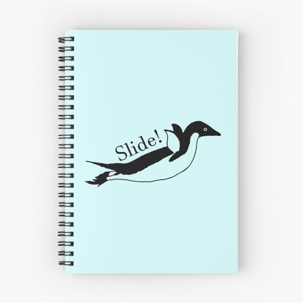 Item preview, Sliding Penguin designed and sold by TurtlefrogShirt.