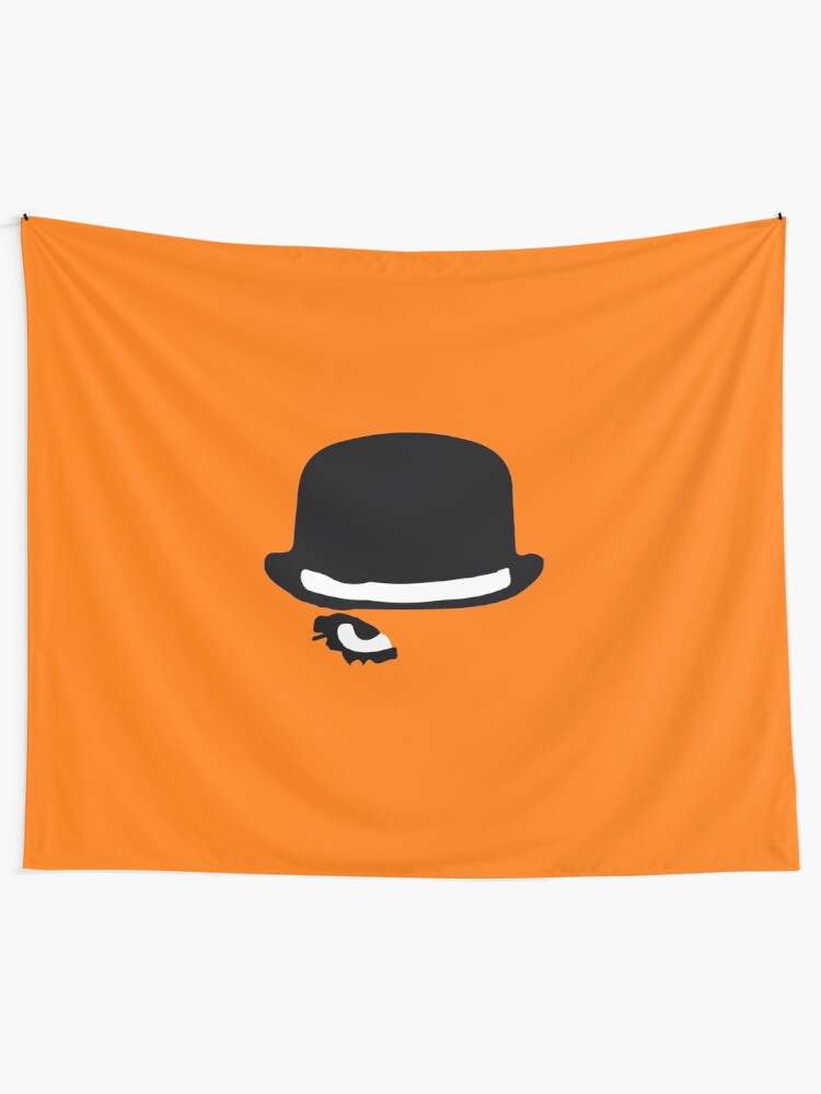A CLOCKWORK ORANGE BOWLER HAT CULT MOVIE QUOTE STICKER WALL ART VARIOUS COLOURS