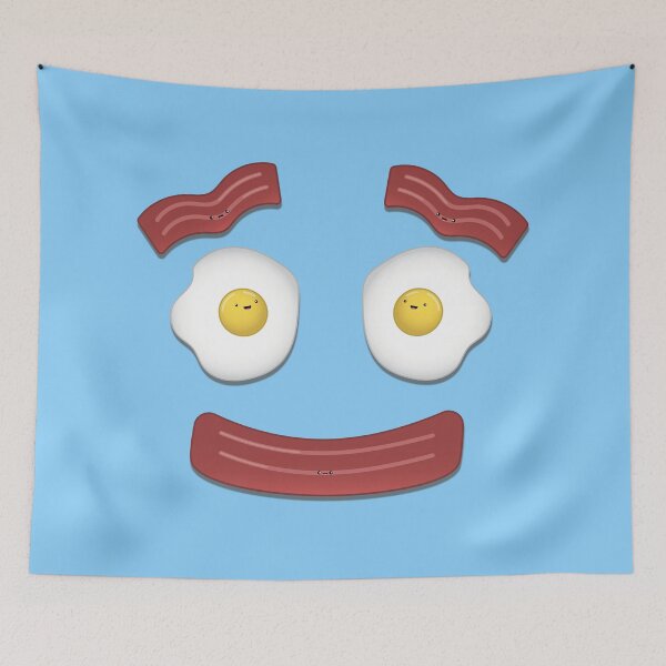 Artikelvorschau, Speck und Eier Smiley Face Foodle entworfen und verkauft von DesignsByDB.