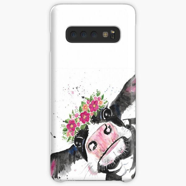 Not Today Heifer, Cow with Flowers Samsung Galaxy Snap Case