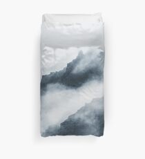 Foggy Mountains Duvet Cover