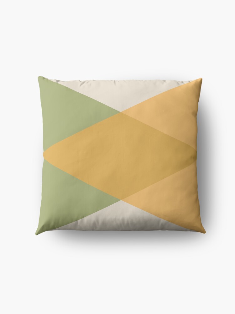 Alternate view of Mid Century - Yellow Green Floor Pillow