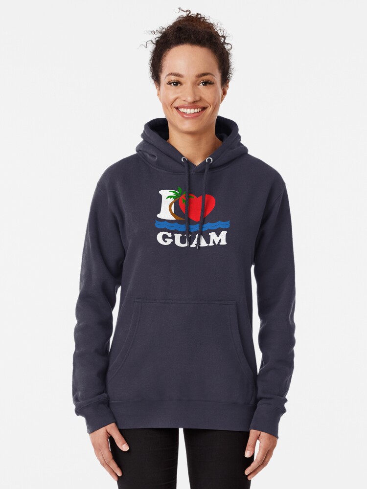 Disover I Love Guam Pullover Hoodie