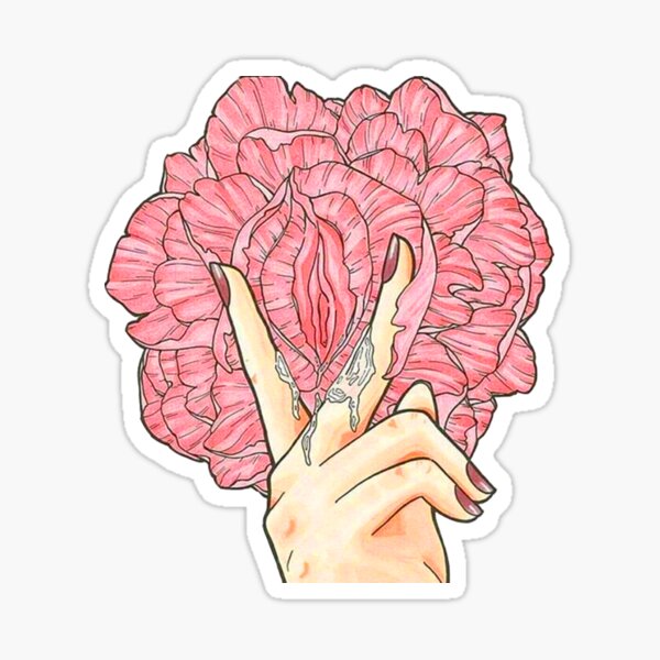Flower licking Sticker