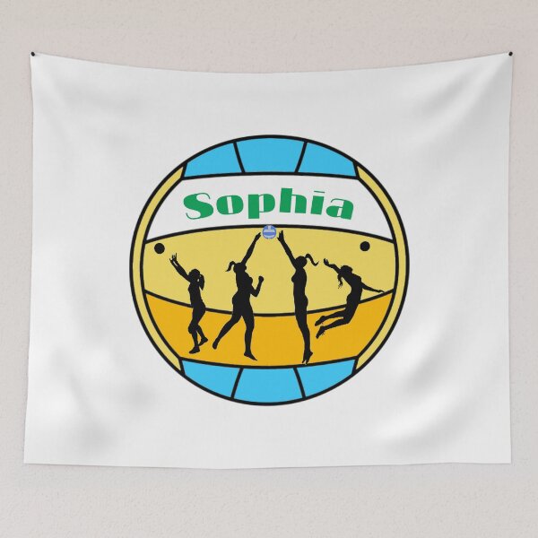 Item preview, Sophia loves volleyball designed and sold by Attiva.
