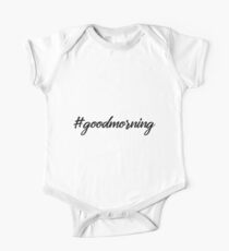 Frühaufsteher Geschenk Guten Morgen Hashtag SOnne Kurzärmeliger Einteiler