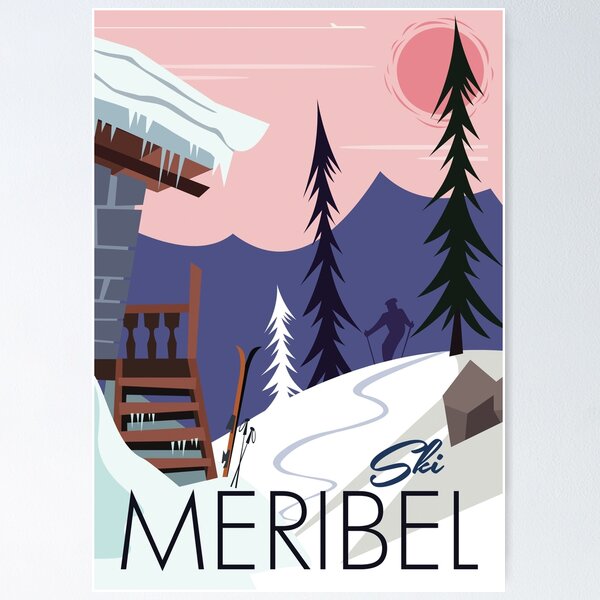 Item preview, Meribel Poster designed and sold by GAGodel.