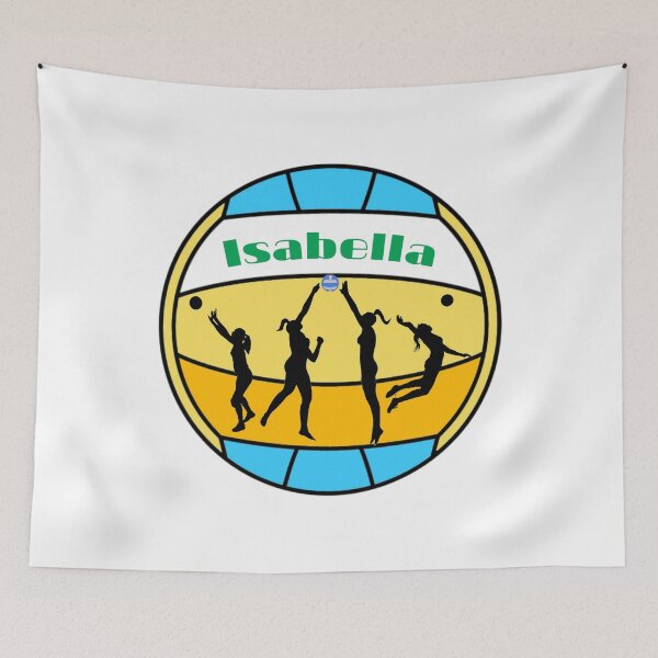 Item preview, Isabella loves volleyball designed and sold by Attiva.
