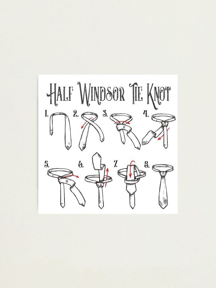 half windsor tie knot | Art Board Print