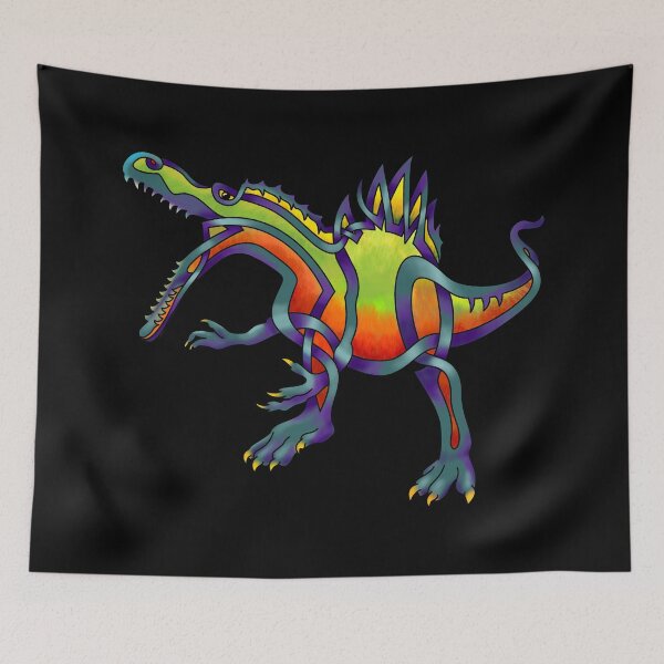 Item preview, Celtic Knot Rainbow Spinosaurus designed and sold by KnotYourWorld.