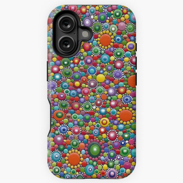 Colorful dotted Canvas 2 by Mandalaole- Spring iPhone Tough Case