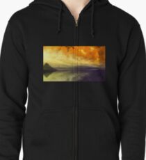 Cosmos sea art Zipped Hoodie