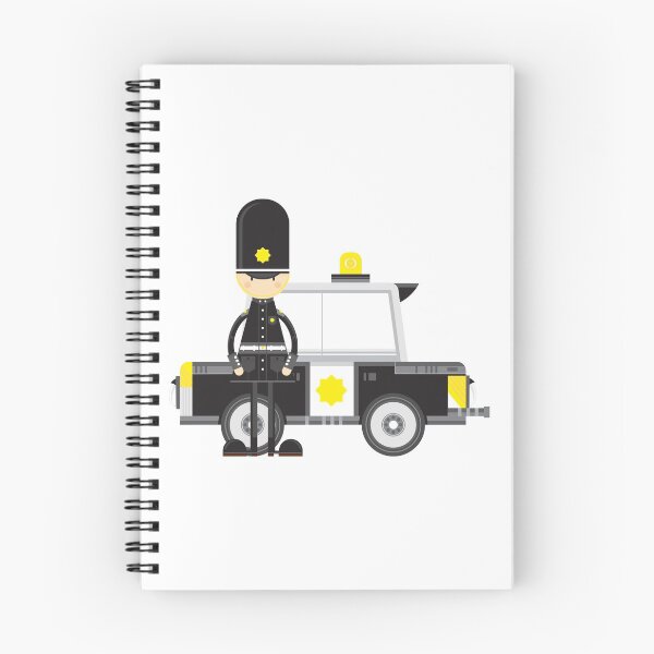 Item preview, Cartoon Policeman and Police Car designed and sold by MurphyCreative.
