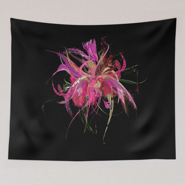 Item preview, Pink flow black by mjvision Mia Niemi designed and sold by mjvisiondesign.