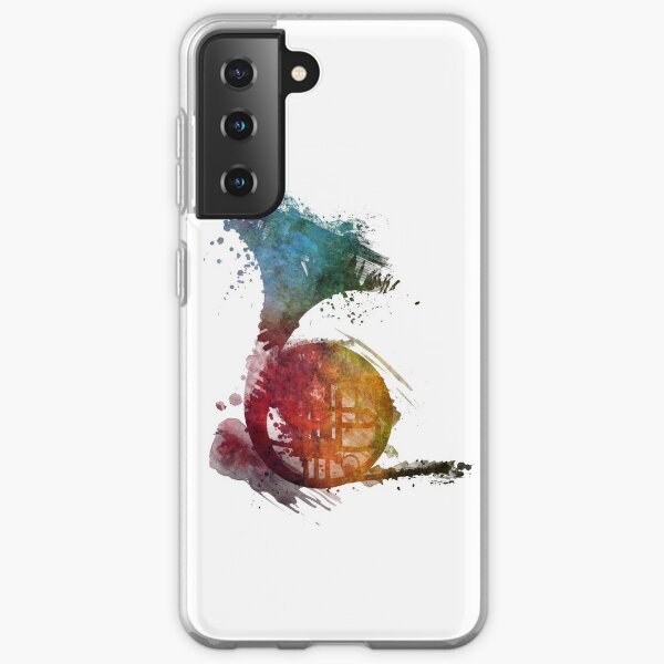 French horn watercolor Samsung Galaxy Soft Case