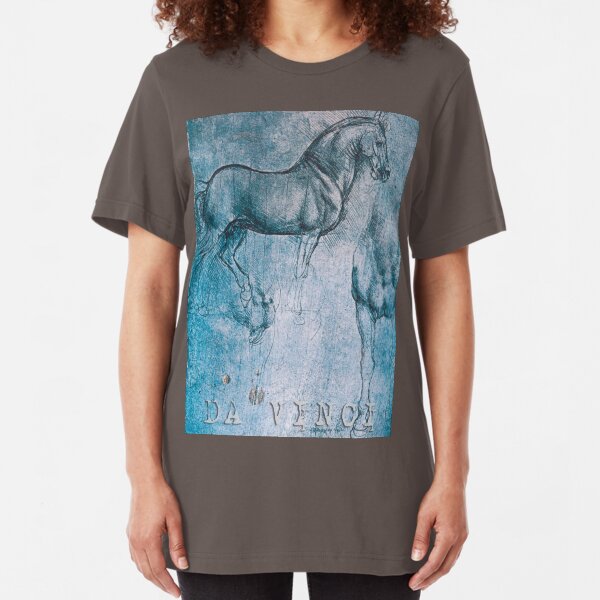 Da Vinci Horse Slim Fit T-Shirt