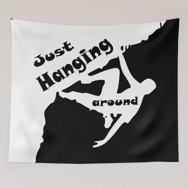 Item preview, just hanging around designed and sold by climbing-tees.