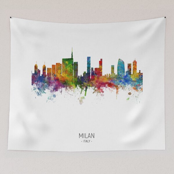 Item preview, Milan Italy Skyline designed and sold by ArtPrints.