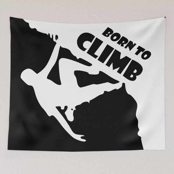 Item preview, born to climb designed and sold by climbing-tees.