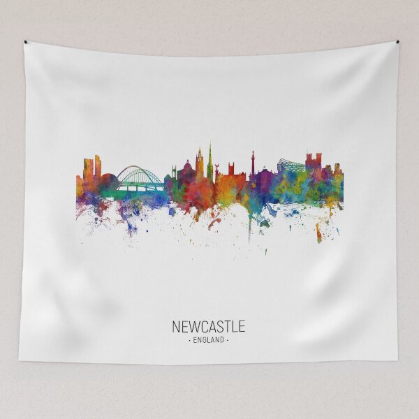 Artikelvorschau, Newcastle England Skyline entworfen und verkauft von ArtPrints.
