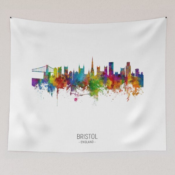 Artikelvorschau, Bristol England Skyline entworfen und verkauft von ArtPrints.