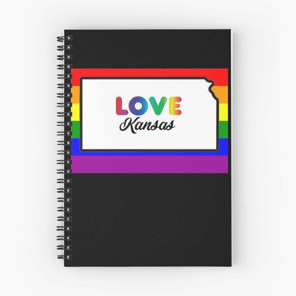 Item preview, Kansas Gay Pride Shirt - Kansas LGBT Rainbow Flag Shirt - Kansas Gay Pride designed and sold by Galvanized.