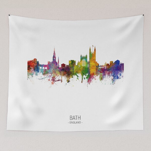 Item preview, Bath England Skyline Cityscape designed and sold by ArtPrints.