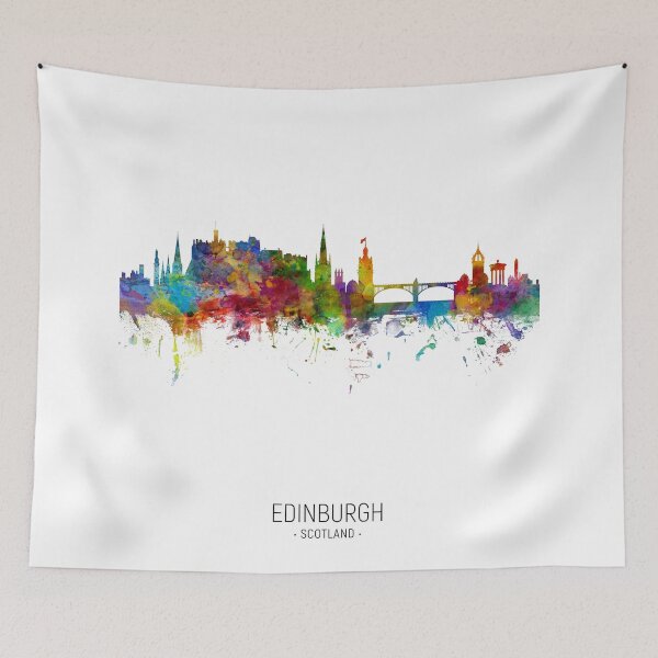 Item preview, Edinburgh Scotland Skyline designed and sold by ArtPrints.