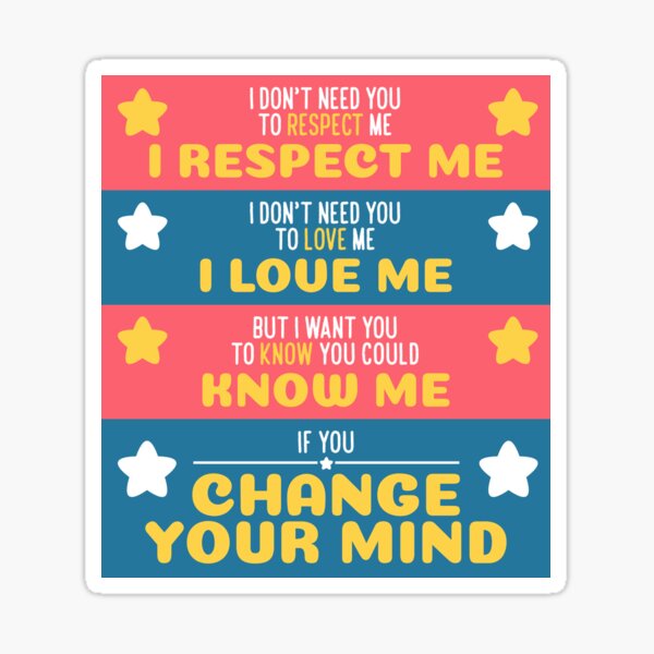 Change Your Mind Sticker