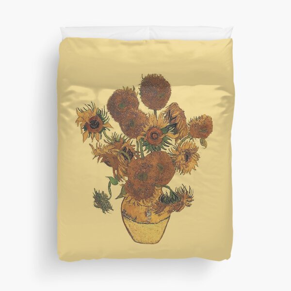 Vista previa del artículo con la obra «Van Gogh Sol Flores Grunge», diseñado y vendido por DesignsByDebQ.