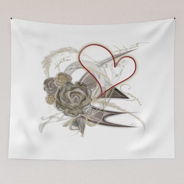 Item preview, Brown Heart Red by mjvision Mia Niemi designed and sold by mjvisiondesign.