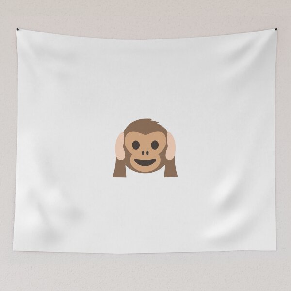 Item preview, monkey emoji designed and sold by CleanOnPoint.