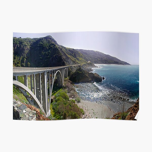 Rocky Creek Bridge Big Sur Poster