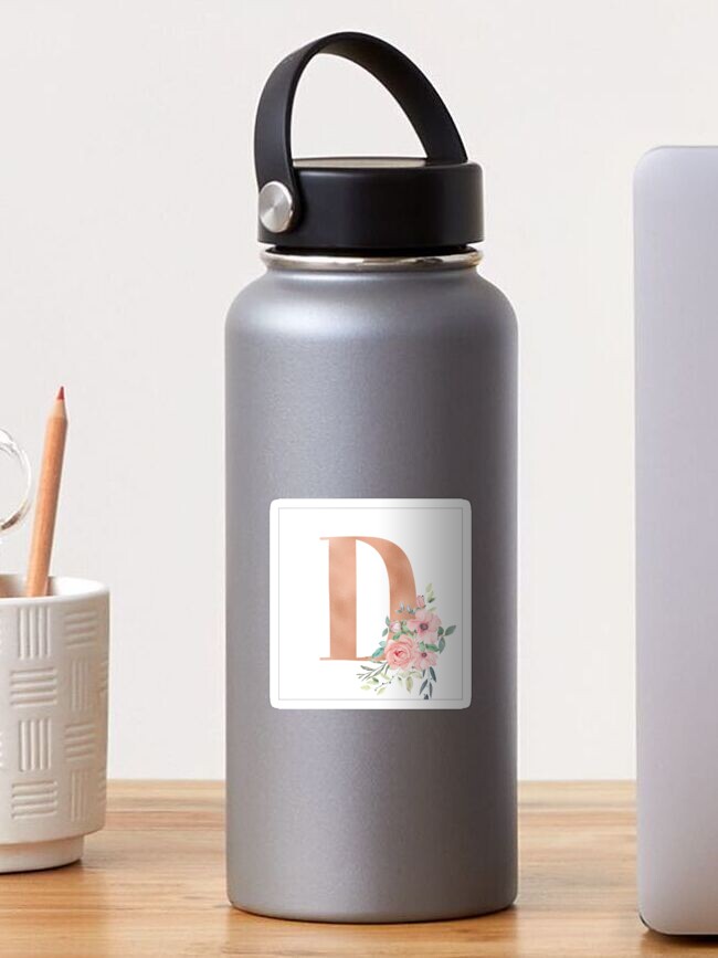 Letter K flower gift idea' Insulated Stainless Steel Water Bottle