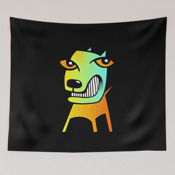 Item preview, abstract dog cartoon designed and sold by tony4urban.