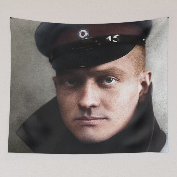 Item preview, The Red Baron, Manfred von Richthofen, 1917 colorized designed and sold by KAI-Studio.