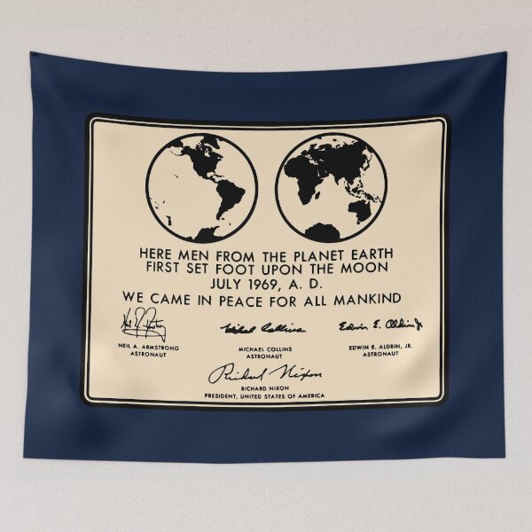 Item preview, NASA Apollo 11 Lunar Plaque Anniversary designed and sold by Jim Plaxco.