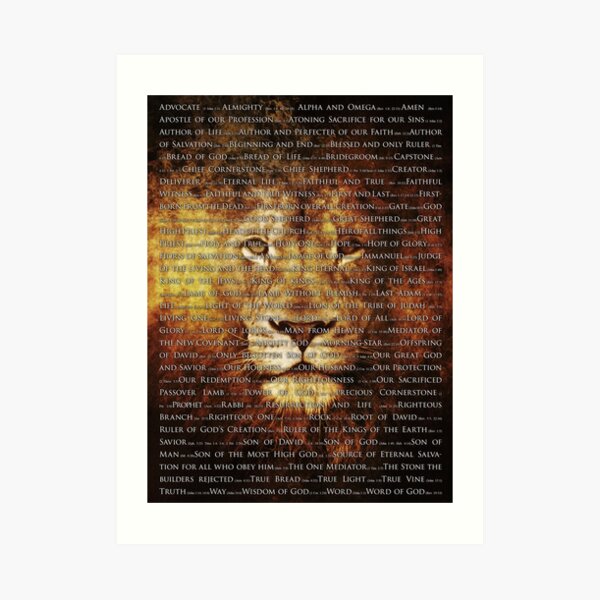 The Names of God Art Print