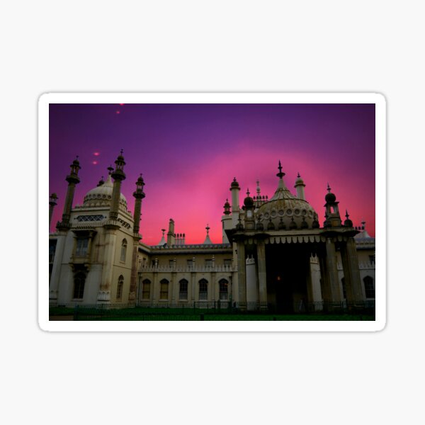 Brighton Royal Pavilion Sunset Remix Sticker