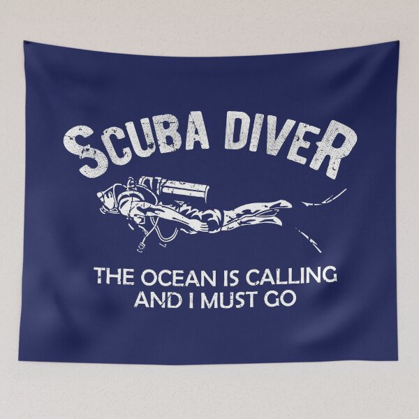 Item preview, Scuba Diver ~ The Ocean is Calling and I Must Go designed and sold by EddieBalevo.