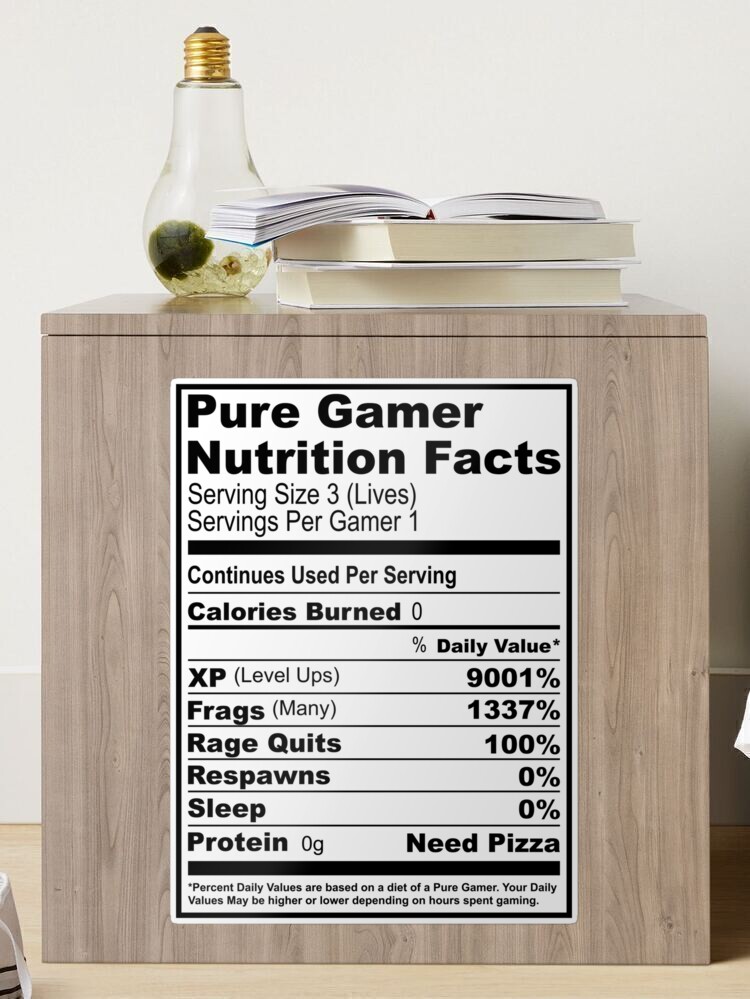  Teewarrior Gamer Water Bottle Nutritional Facts, Game