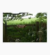over the fields and far away.... Photographic Print