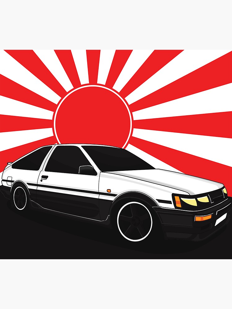 Hachi-Roku Trueno AE86 Car Initial-D Anime JDM Vinyl Decal Die Cut Sti –  CaliBear Prints