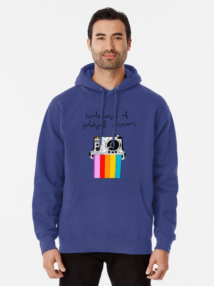 rainbow polaroid hoodie