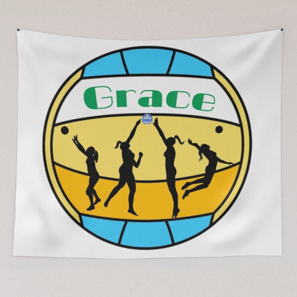 Item preview, Grace loves volleyball designed and sold by Attiva.