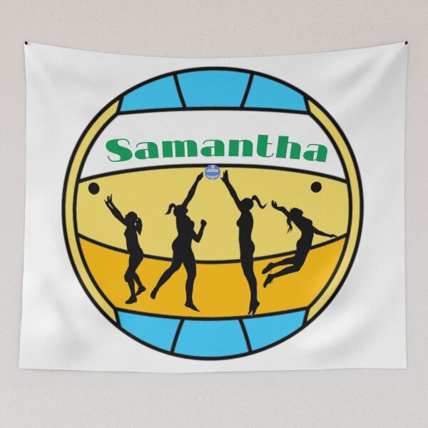 Item preview, Samantha loves volleyball designed and sold by Attiva.