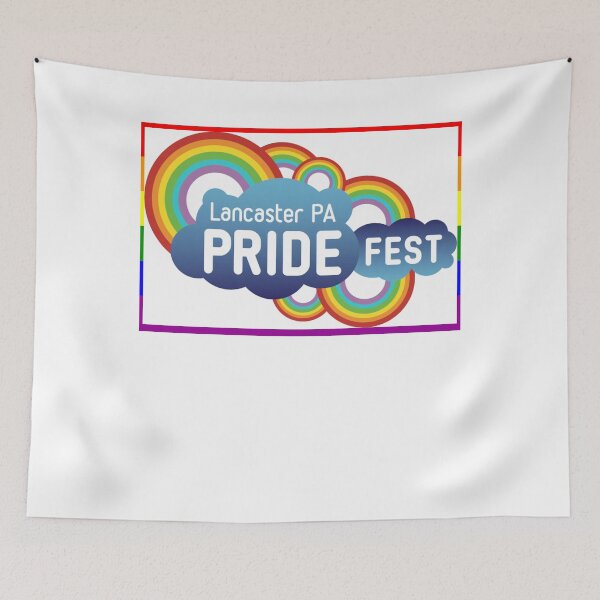 Artikelvorschau, Lancaster Gay Pride-Shirt - Lancaster LGBT-Regenbogen-Flaggen-Shirt - Lancaster Pennsylvania Gay Pride entworfen und verkauft von Galvanized.