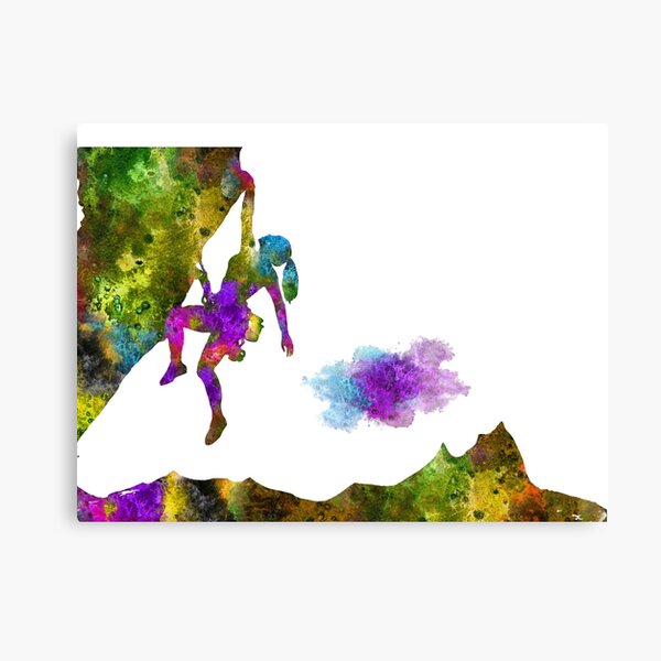 Item preview, Rock climbing extreme sport woman, climbing woman, climber designed and sold by Rosaliartbook.
