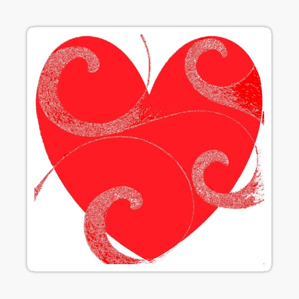 When Love Flows Free Sticker
